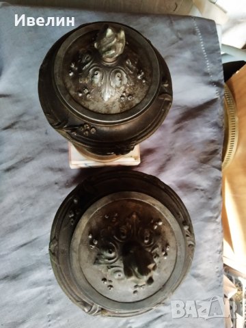 две барокови декорации за каминен часовник, снимка 5 - Антикварни и старинни предмети - 30039390