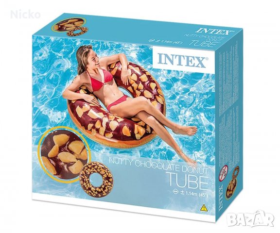 Детски надуваем пояс Шоколадов Донът INTEX, снимка 4 - Надуваеми играчки - 37618747