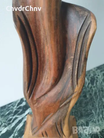 48см ръчна дърворезба статуетка/еротика/дизайнерска абстрактна дървена скулптура/фигура на гола жена, снимка 5 - Статуетки - 50310021