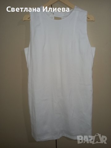 Къса рокля в бяло, снимка 2 - Рокли - 38034808