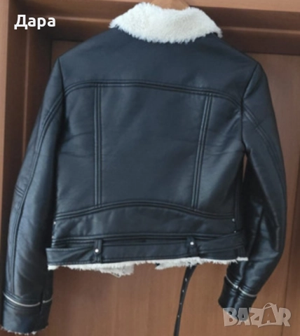 Дамско кожено яке М/L, снимка 11 - Якета - 52046725