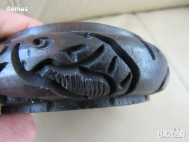 Пепелник от абанос, Кения, снимка 6 - Други - 47987336