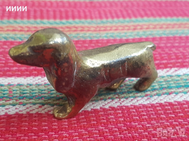 Бронзова пластика статуетка ловно куче 