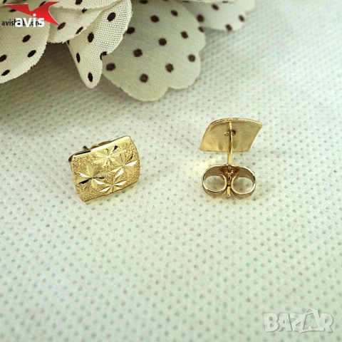 Обеци с 14К златно покритие 2141891, снимка 3 - Обеци - 53908935
