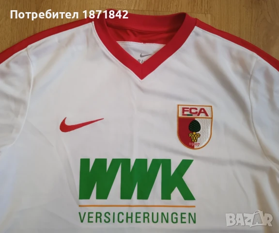 Футболна тениска на FC Augsburg/Аугсбург, снимка 2 - Футбол - 50492128