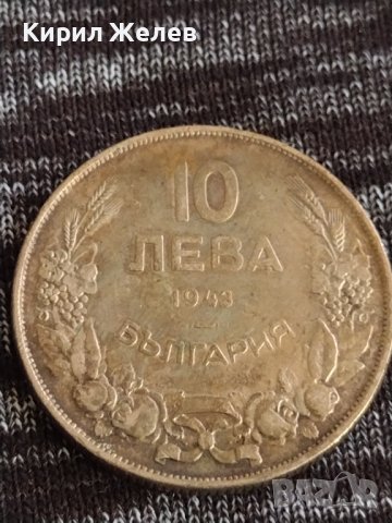 Монета 10 лева 1943г. Царство България Хан Крум за колекционери 29553, снимка 4 - Нумизматика и бонистика - 37614217
