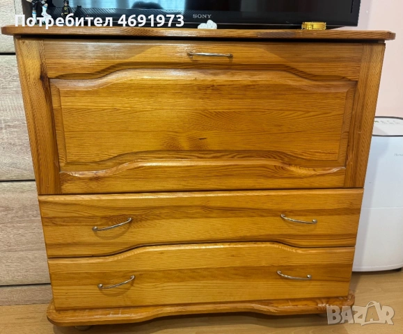 Две легла гардероб и ракла и подарък бюро, снимка 4 - Спални и легла - 53177998