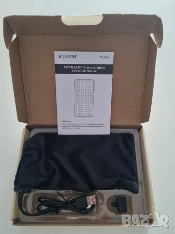 LED RGB панел ENEGON, снимка 8 - Светкавици, студийно осветление - 53744323