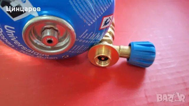 Горелка лабораторна настолна с флакон газ , снимка 4 - Други машини и части - 48442433