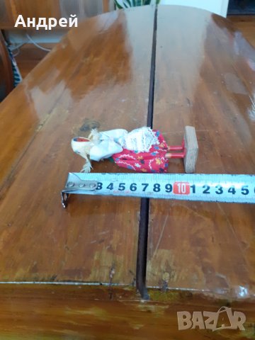 Стара фолклорна фигурка,сувенир #5, снимка 5 - Антикварни и старинни предмети - 31581129