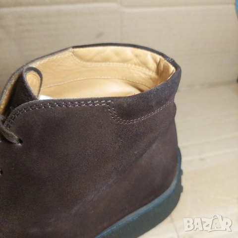 TOD'S Модел CHUKKA велурени луксозни боти номер 43, снимка 3 - Мъжки боти - 52459865