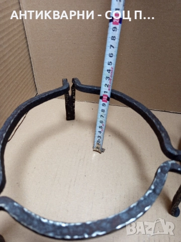 Комплект Соц Стари Ръчно Ковани Медно Малко Менче Със Саджек Пиростия За Огнище 2.5лт Номер 2., снимка 10 - Антикварни и старинни предмети - 52092256