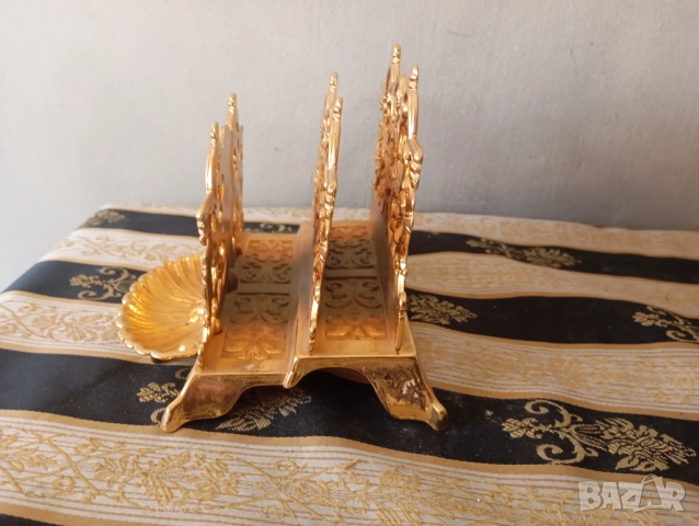 Винтидж салфетник,поставка за писма, снимка 3 - Антикварни и старинни предмети - 52910828