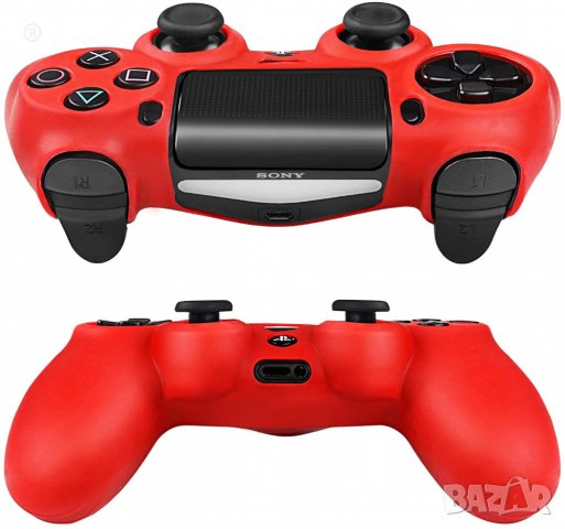 PS4 Силиконов бъмпер за DUALSHOCK®4 контролер в син цвят, снимка 8 - PlayStation конзоли - 30888271
