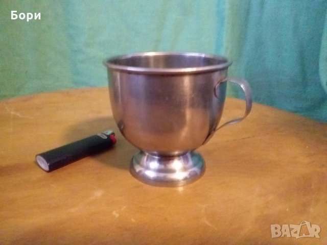 Чаша неръждавейка БДС от стария материал, снимка 2 - Чаши - 31737839