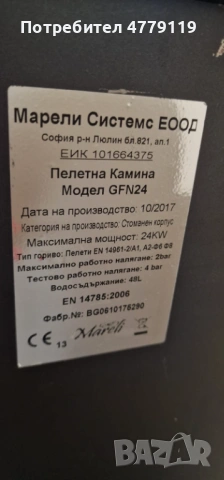 Пролетна камина GFN24, снимка 2 - Камини - 53994314