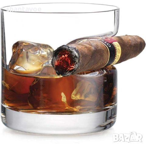Луксозна чаша за уиски с място за пура, снимка 6 - Подаръци за мъже - 44601725
