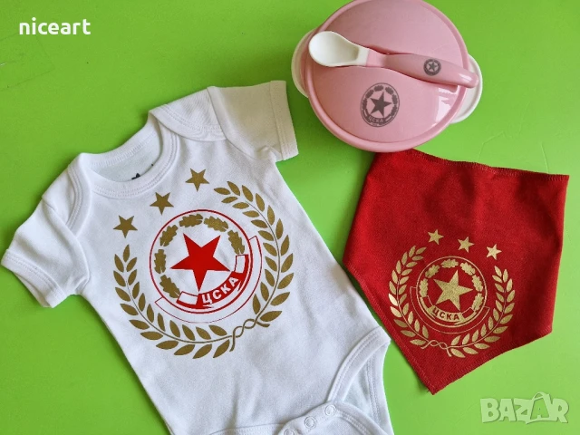 Боди на ЦСКА , снимка 2 - Бодита за бебе - 51296876