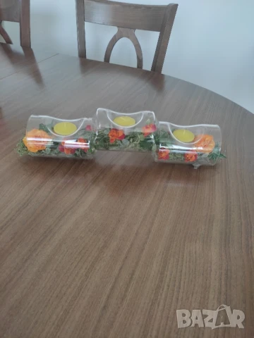 Свещник с 3 гнезда* Декорация за маса, снимка 12 - Други - 50556204