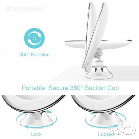 2234 Огледало за грим с LED светлина, снимка 7 - Други - 37425957