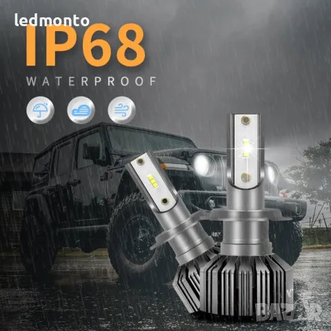 оригинални LED крушки INFITARY H7, H1, H4, HB3 мини, снимка 2 - Части - 47261298