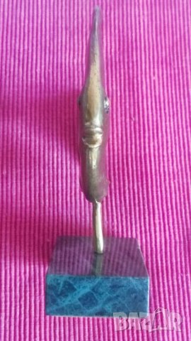 Пластика бронз, Риба - Тодор Гошев. , снимка 6 - Антикварни и старинни предмети - 37552118