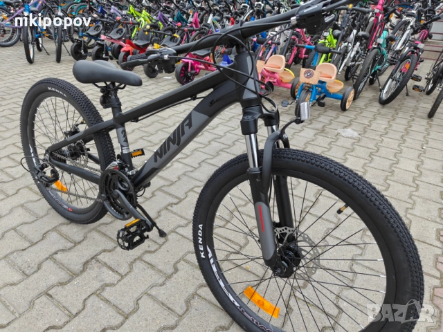 PASSATI Алуминиев велосипед 24" NINJA черен, снимка 5 - Велосипеди - 53918309