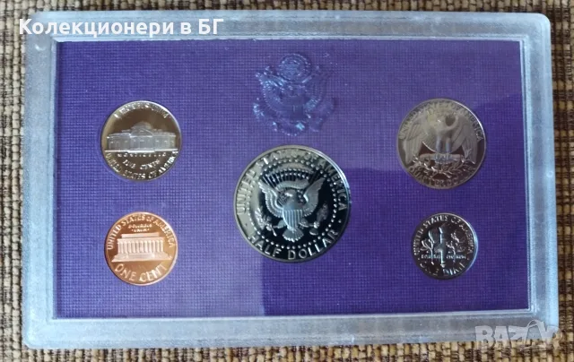 СЕТ С ПЕТ ❗️PROOF❗️МОНЕТИ - САЩ 1990 ГОДИНА, снимка 3 - Нумизматика и бонистика - 56153382