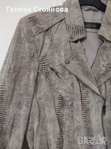 Дамско яке от естествена змийска кожа - NEXT, снимка 8 - Якета - 47365410