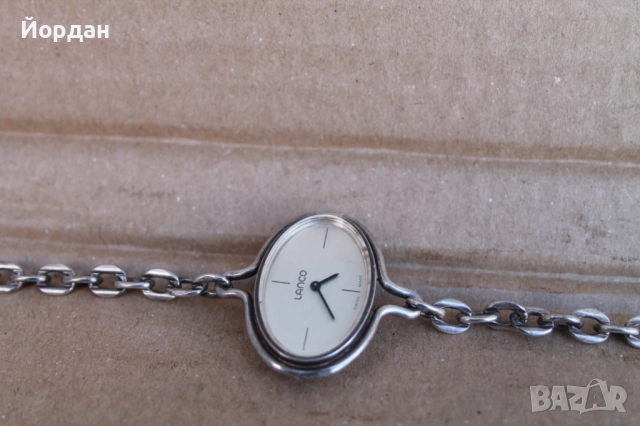 Швейцарски дамски сребърен часовник ''Lanco'' , снимка 3 - Дамски - 52308459