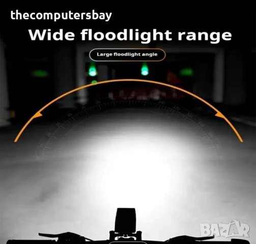 Мощен фар с клаксон, соларно зареждане, светлини за велосипед фар за колело, снимка 6 - Аксесоари за велосипеди - 51089790