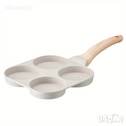 Тиган за мини палачинки с 4 гнезда, 19х19х2.3 см