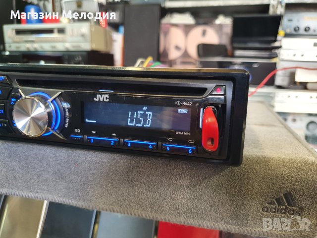 Авто радио JVC KD-R442 Има радио, диск, usb и aux. В отлично техническо състояние, добър външен вид., снимка 5 - Аксесоари и консумативи - 42202168