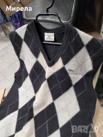 LACOSTE Оригинално пуловерче от вълна, снимка 4 - Блузи с дълъг ръкав и пуловери - 39416887