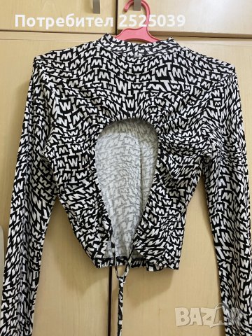 Блуза с детайл на гърба, снимка 2 - Блузи с дълъг ръкав и пуловери - 38456012