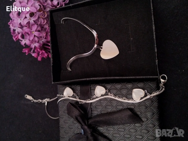 Колие и гривна със сърце , снимка 4 - Други стоки за дома - 52906013