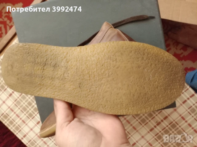 Мъжки зимни, кожени обувки, 41, снимка 6 - Спортно елегантни обувки - 51351195