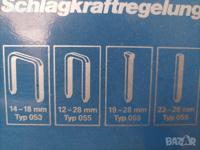Такер немски с метален куфар и пирони, снимка 3 - Други инструменти - 53202265