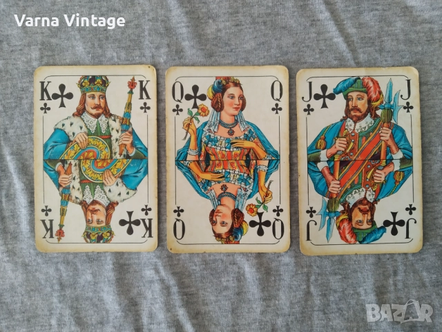 Чифт редки тестета карти в оригинален кожен калъф. COEUR ГДР Германия., снимка 11 - Карти за игра - 52224664