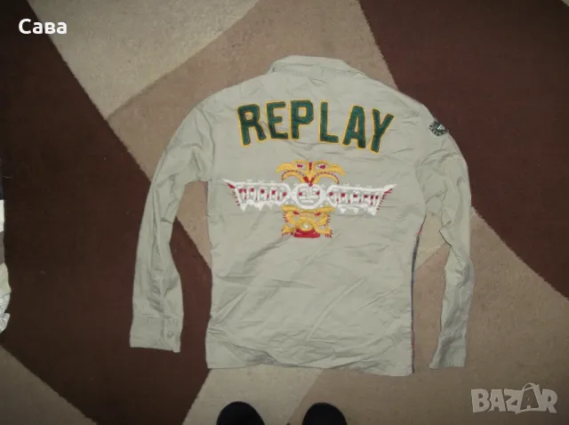 Риза REPLAY  мъжка,С, снимка 5 - Ризи - 48605755