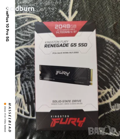 Продавам Чисто Ново NVME Kingston FURY Renegade 2TB Gen 5 - 60м гаранция