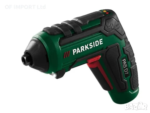 Безжичен Мини Винтоверт със Сменяеми Глави и Куфар PARKSIDE PAS 4 D7