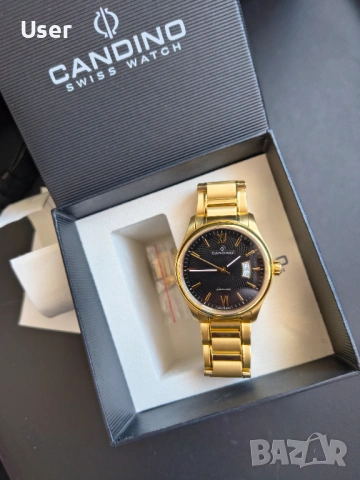 Candino swiss 2 год. гаранция швейцарски часовник кандино сапфир, снимка 3 - Мъжки - 53141891