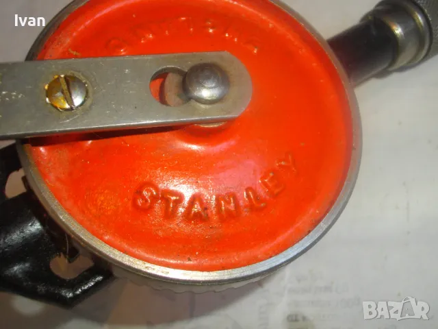 STANLEY №3 Made in ENGLAND РЕТРО ВИНТИДЖ РЪЧНА ДРЕЛКА БОРМАШИНА МАТКАП 325мм/ф8мм КАТО НОВА ОТЛИЧНА, снимка 6 - Бормашини - 48317328