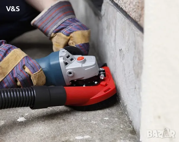 Смукателен капак Aidelife за ъглошлайф 115/125 мм + колело с диамантена чаша 125 мм x 22,2 мм за бет, снимка 6 - Други инструменти - 49182747