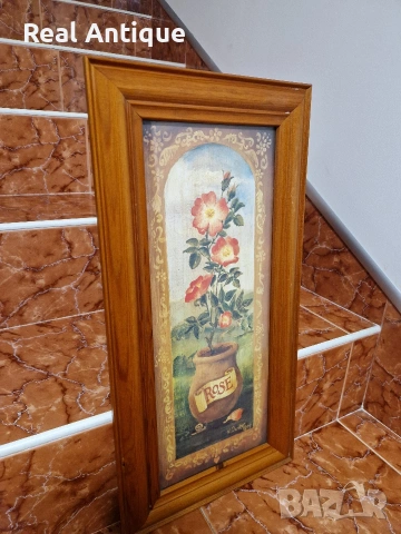 Уникална антикварна авторска майсторска картина масло фазер , снимка 4 - Картини - 53878365