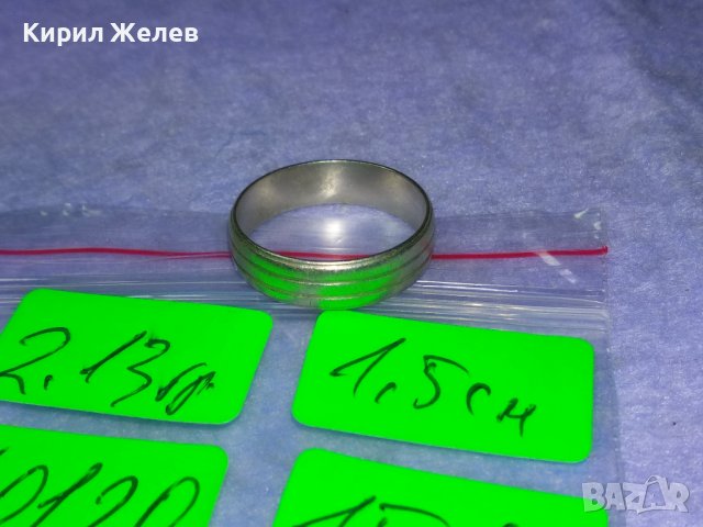 СТИЛЕН СРЕБЪРЕН ВИНТИДЖ АРТ ПРЪСТЕН СРЕБРО 925 АНГЛИЯ Тип ХАЛКА 40120, снимка 10 - Пръстени - 42761276