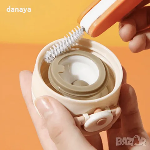 5737 3 в 1 Мини четка за почистване на тесни места в бутилки, снимка 10 - Мопове, кофи, четки и метли - 49138625