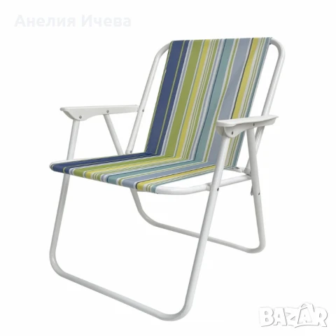 Плажен сгъваем стол цветни райета 73*52*43cm Без избор на Цвят ., снимка 2 - Градински мебели, декорация  - 50589871