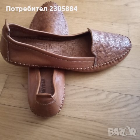 Дамски кожени обувки Greyder, снимка 1